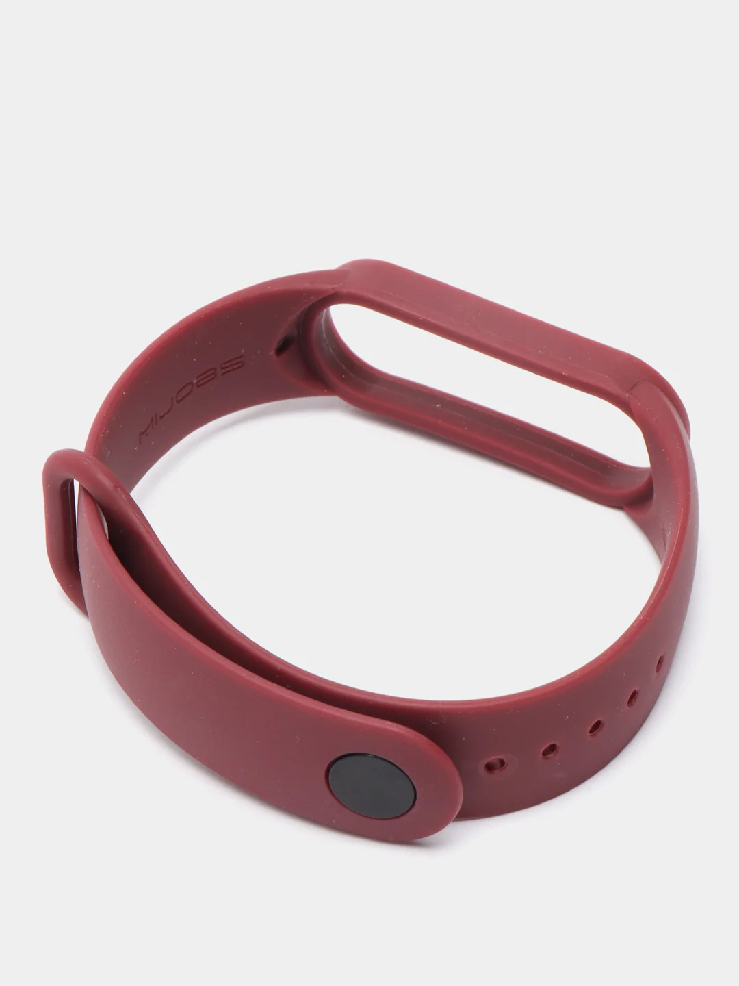 Багровый ремешок для Xiaomi Mi Band 5 / 6 / 7, силиконовый