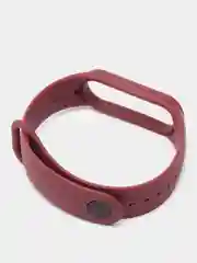 Багровый ремешок для Xiaomi Mi Band 5 / 6 / 7, силиконовый