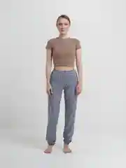 Серебряный брюки домашние, женские