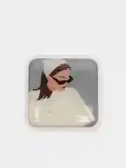 Коралловый меланж 3d наклейка-стикер на телефон девушка, Скриптонит, love is