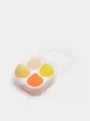 Желтый спонж для макияжа, 4 штуки