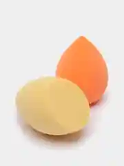 Желтый спонж для макияжа, 4 штуки