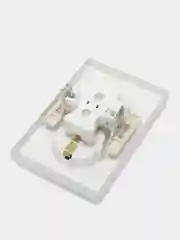 Белый розетка Schneider Electric AtlasDesign двойная с заземлением 16А в сборе, ATN000124