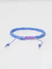 Синий браслет из бисера