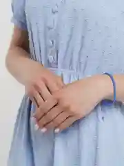 Синий браслет из бисера