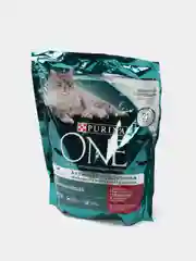 Сухой корм Purina ONE для взрослых кошек, с говядиной и цельными злаками, 750 г