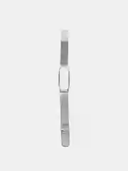 Серебряный металлический ремешок для Xiaomi Mi Band 3, 4, 5, 6
