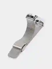 Серебряный металлический ремешок для Xiaomi Mi Band 3, 4, 5, 6