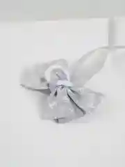 Серый бант для волос