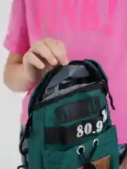 Зеленый рюкзак для девочек/Сумка детская/Кросс Боди/на Плечо/Мини/Маленькая сумка