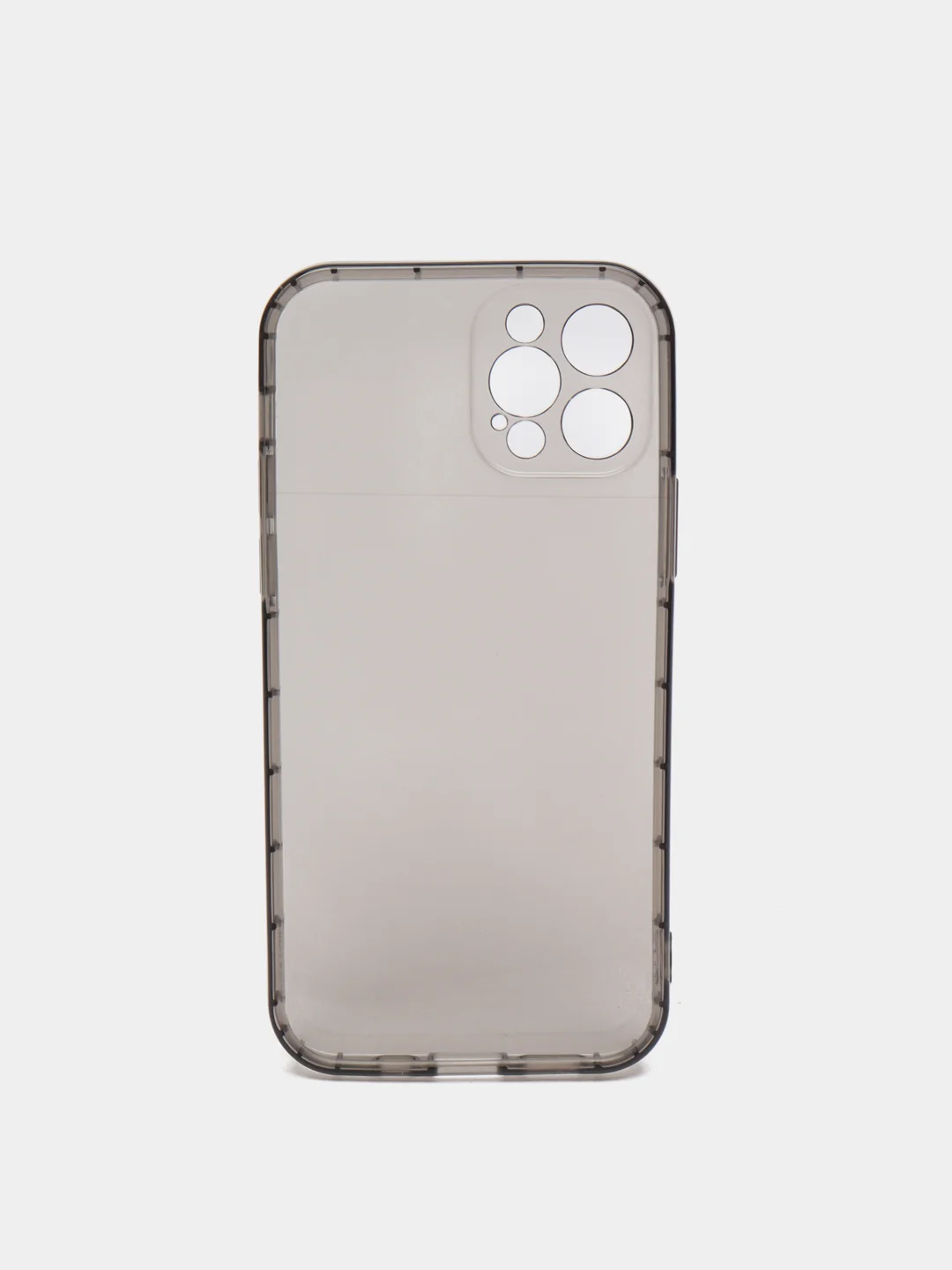 Чехол-накладка на iPhone 12 Pro, прозрачный, затемнённый, силиконовый