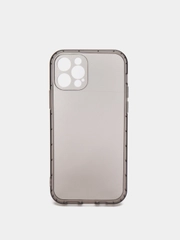 Чехол-накладка на iPhone 12 Pro, прозрачный, затемнённый, силиконовый