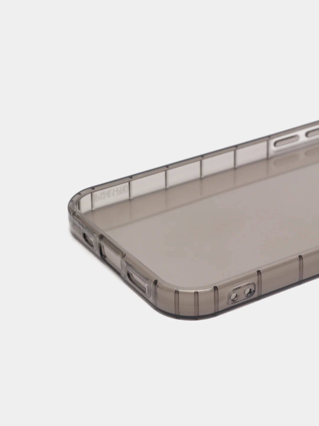 Чехол-накладка на iPhone 12 Pro, прозрачный, затемнённый, силиконовый