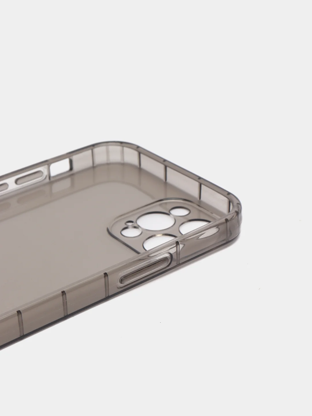 Чехол-накладка на iPhone 12 Pro, прозрачный, затемнённый, силиконовый