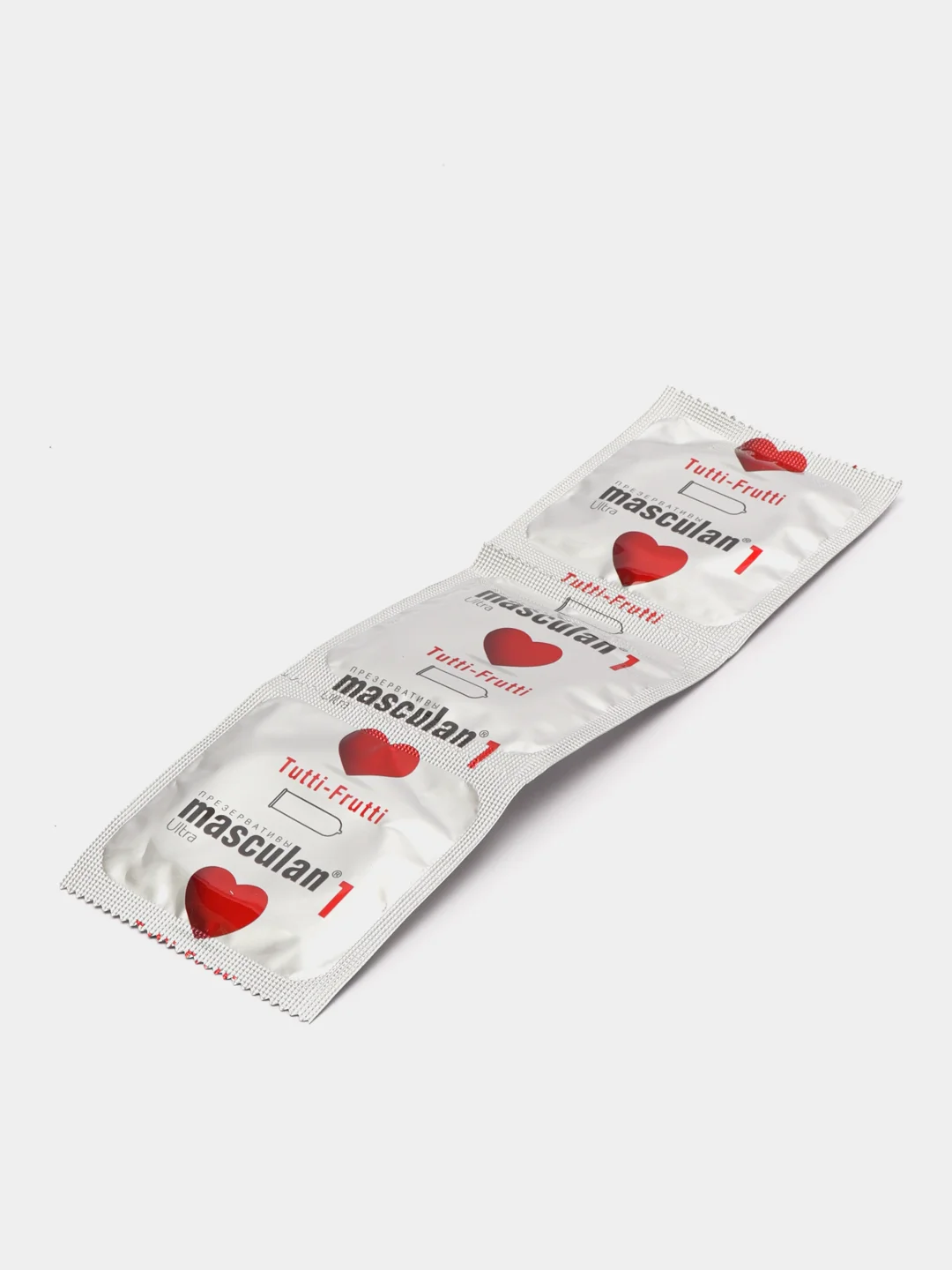 Презервативы Masculan 1 Ultra с ароматом тутти-фрутти, 3 штуки