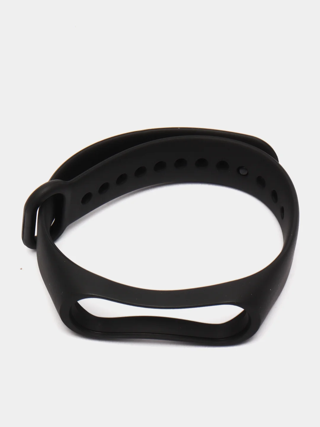 Черный ремешок для фитнес-браслета Xiaomi Mi Band 3/Mi Band 4 и Mi Band 5/Mi Band 6, силиконовый