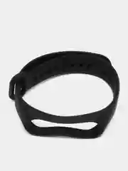 Черный ремешок для фитнес-браслета Xiaomi Mi Band 3/Mi Band 4 и Mi Band 5/Mi Band 6, силиконовый