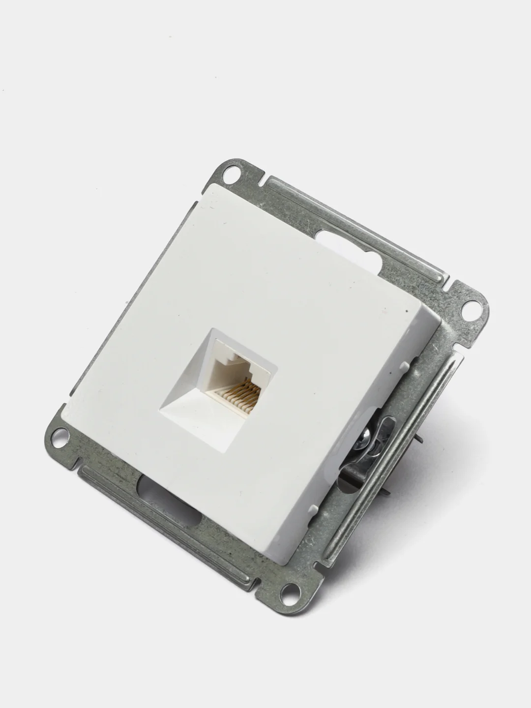 Белый розетка компьютерная Schneider Electric AtlasDesign RJ45, механизм, белый, ATN000183