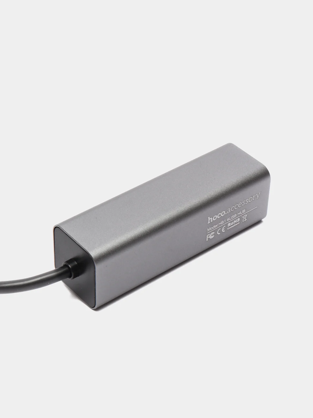 Серый хаб, Адаптер, Разветвитель Hoco HB1 на 4 USB HUB