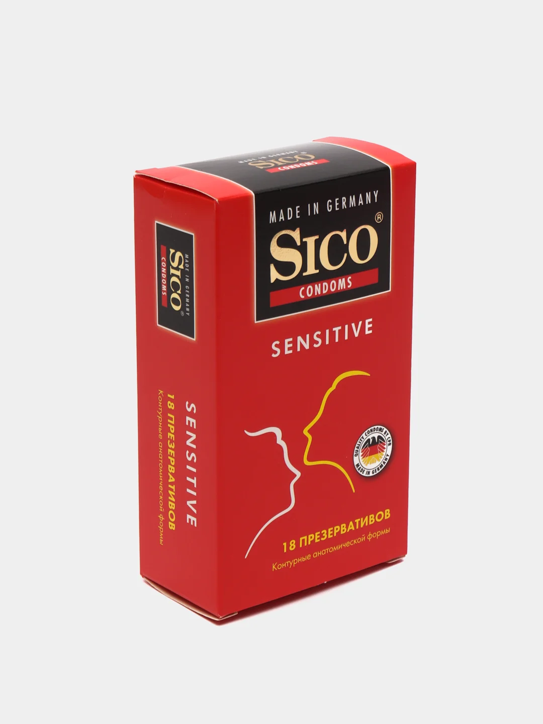Презервативы SICO Sensitive контурные, анатомической формы, 18 штук