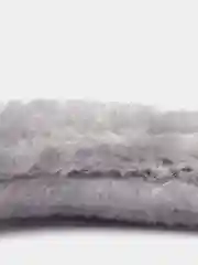 Серый меховая оплетка руля