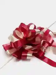 Багровый бант-шар, двухцветный