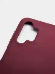 Бордовый чехол Samsung A13 4G с бархатом внутри