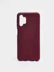Бордовый чехол Samsung A13 4G с бархатом внутри