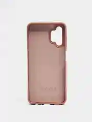 Бежевый чехол Samsung A13 4G с бархатом внутри