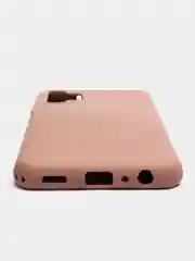 Бежевый чехол Samsung A13 4G с бархатом внутри