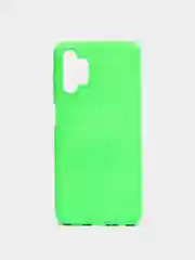 Салатовый чехол Samsung A13 4G с бархатом внутри