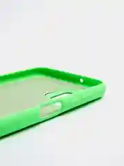 Салатовый чехол Samsung A13 4G с бархатом внутри