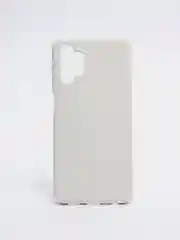 Белый чехол Samsung A13 4G с бархатом внутри
