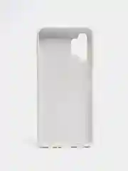 Белый чехол Samsung A13 4G с бархатом внутри
