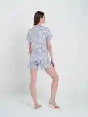 Бежевый пижама женская