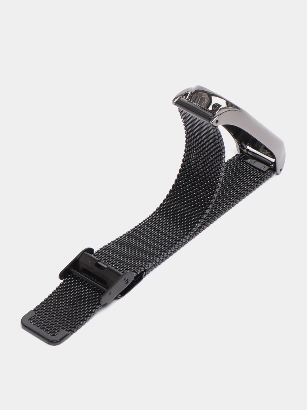 Черный металлический ремешок для Xiaomi Mi band 3, 4, 5, 6