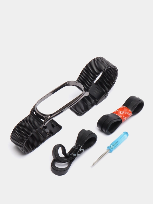 Металлический ремешок для Xiaomi Mi band 3, 4, 5, 6