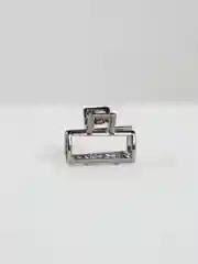 Серый заколка краб для волос, маленький крабик, металл, 2,5 см, 1, 2 штуки