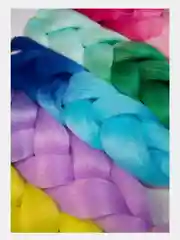 Аметистовый канекалон для плетения косичек Зизи
