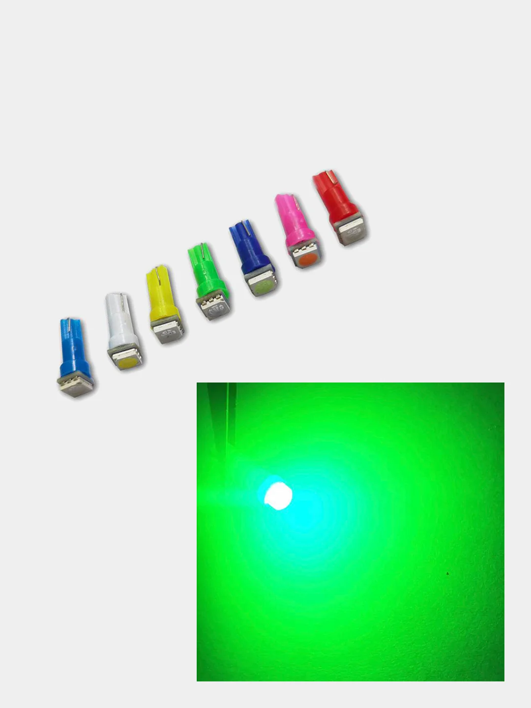 Белый автомобильные светодиодные лампы T5 LED и огни для подсветки салона и приборной панели