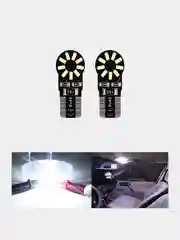 Белый светодиодная лампа T10 W5W для габаритов и подсветки номеров и салона нового образца