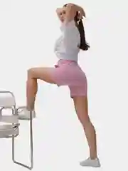 Розовый шорты женские, спортивные, с высокой талией