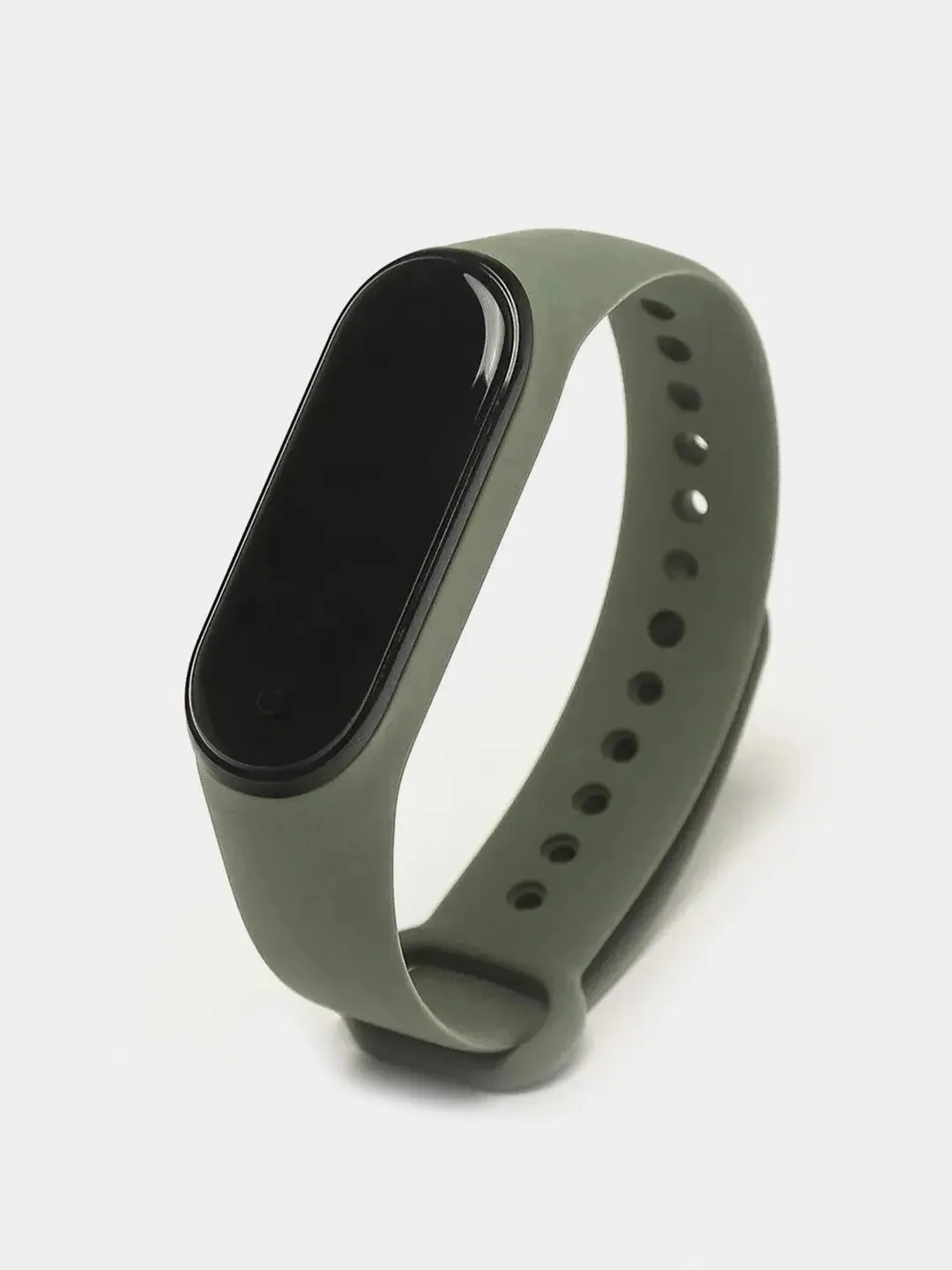 Зелёный хаки силиконовый ремешок для фитнес-браслетов Xiaomi Mi Band 3/4