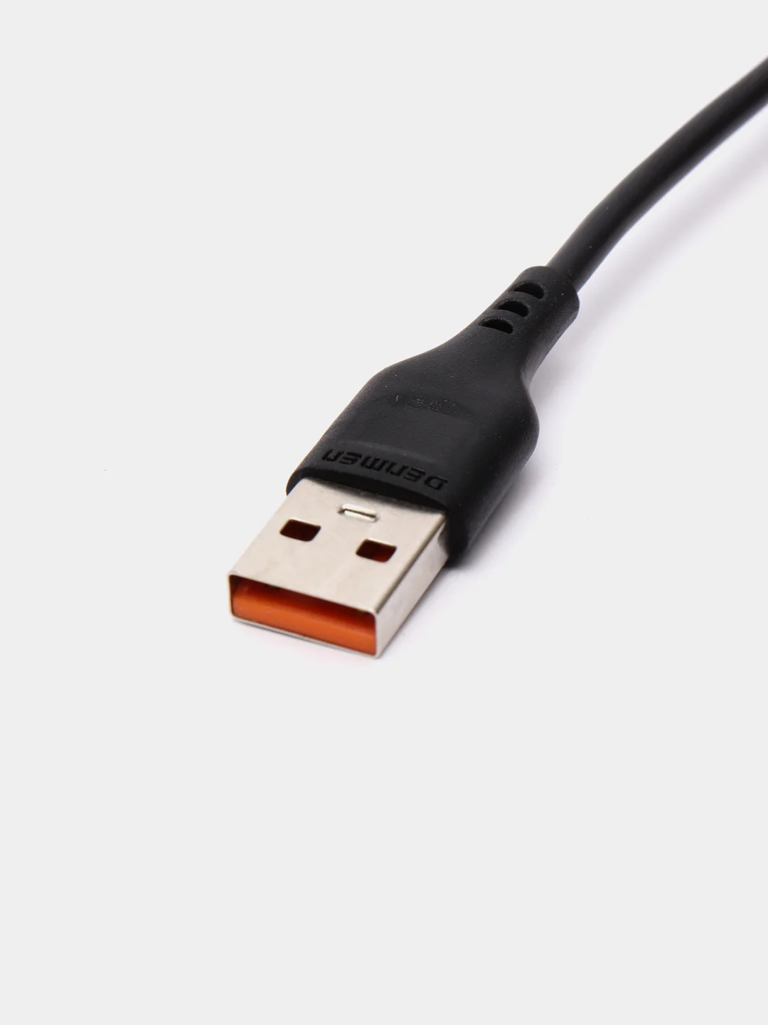 Черный кабель Denmen D01 microUSB, Type-C, Lightning быстрая зарядка, 1 м