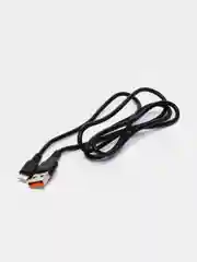 Черный кабель Denmen D01 microUSB, Type-C, Lightning быстрая зарядка, 1 м