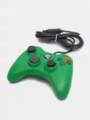 Зеленый геймпад для XBox 360, проводной