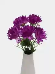 Алый искусственные цветы хризантемы, букет.