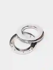 Серебряный люверсы для штор, 3,5/5,5 см, 10 штук, глянцевые