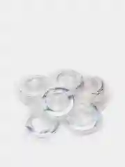 Серебряный люверсы для штор, 3,5/5,5 см, 10 штук, глянцевые
