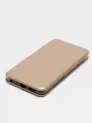 Золотой чехол-книжка на Huawei Honor 9 Lite, Хуавей Хонор 9 Лайт